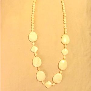 Cream beaded necklace